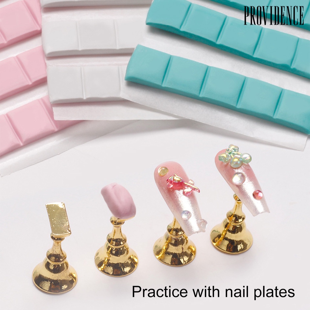 Providence 30Pcs /Bag Perekat Nail Art Tanpa Bekas Kiri Self Adhesive Multi-Fungsional Kuku Anti Jatuh Seni Alat Praktek Lem Perekat Clay Nail Salon Supply