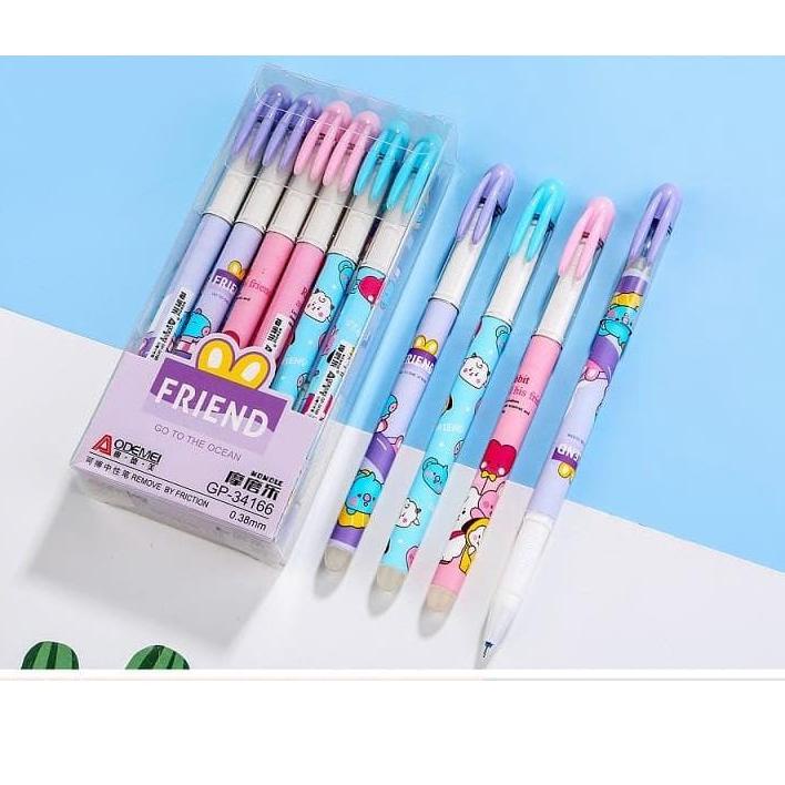 

➫Kualitas Premium [GROSIR] 1 LUSIN Bolpen/ Pulpen Hapus/ Pena Bisa Di Hapus Aodemei/ ZI XIN/ + GANTUNGAN BONEKA ISI 12 PCS Produk Terkini