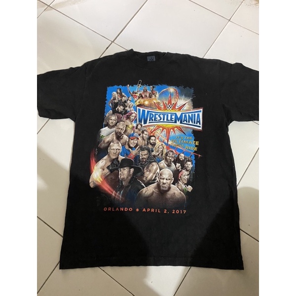 Tshirt Wrestle Mania SMACKDOWN WWE ORIGINAL