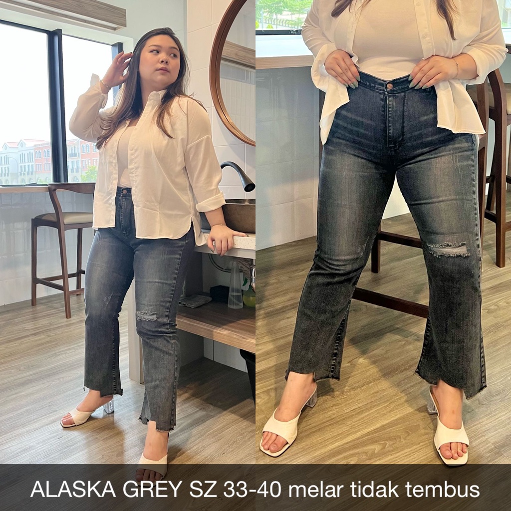 CELANA JEANS WANITA- CUTBRAY ALASKA GREY-SYSCLOTHIER