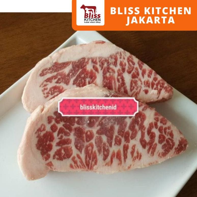 

[BAYAR DITEMPAT] Daging Sapi AUS Premium Grainfed Beef Chuck Crest Steak MB 4++ 200gr