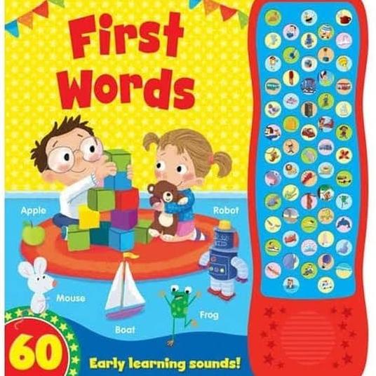 

First Words Sound Book with 60 Early Learning Sounds. Buku Anak Import