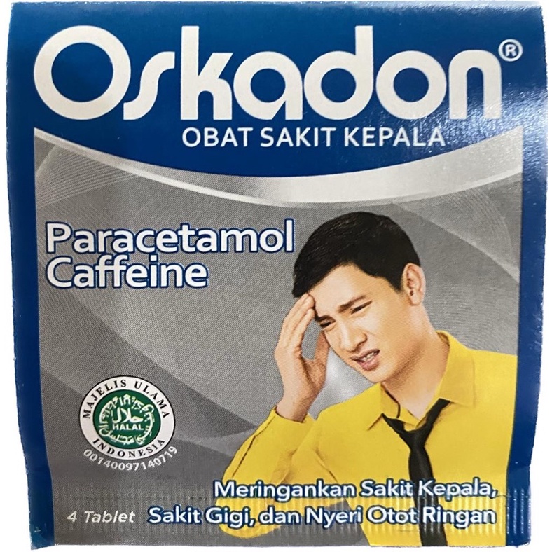 OSKADON OBAT SAKIT KEPALA ISI 4 KAPLET