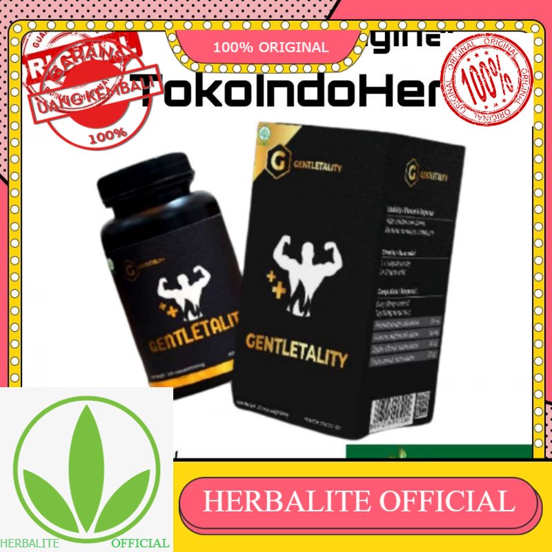 100% ORIGINAL GENTLETALITY 100% ORIGINAL - Suplemen Herbal Stamina Pria Dewasa Terbaik Obat Kuat
