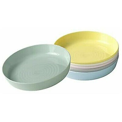 1Set Piring Isi 6Pcs / Piring Makan Warna Warni / Bahan Serat Gandum / Tatakan Piring Kue