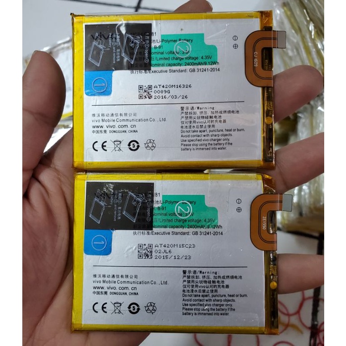 Batre Baterai Vivo X6A / X6 /X6L/X6D/X6S/X6SD B-91 Copotan original Batre Vivo X6A Copotan Orii