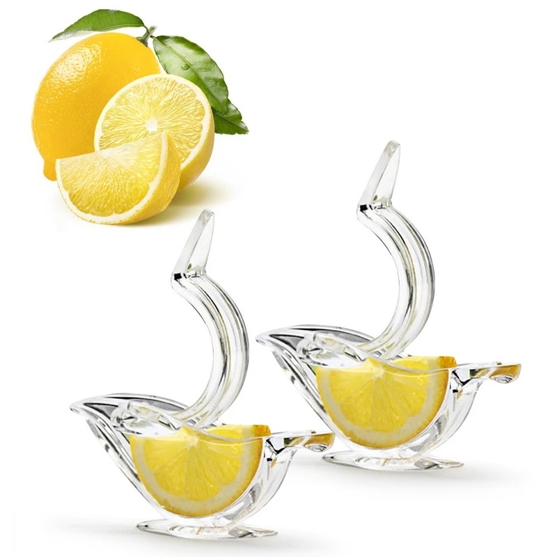 Perasan Lemon Press Alat Dapur Portable/Juicer Buah Manual Mini/Perasan Jeruk Lemon Transparan Bentuk Burung