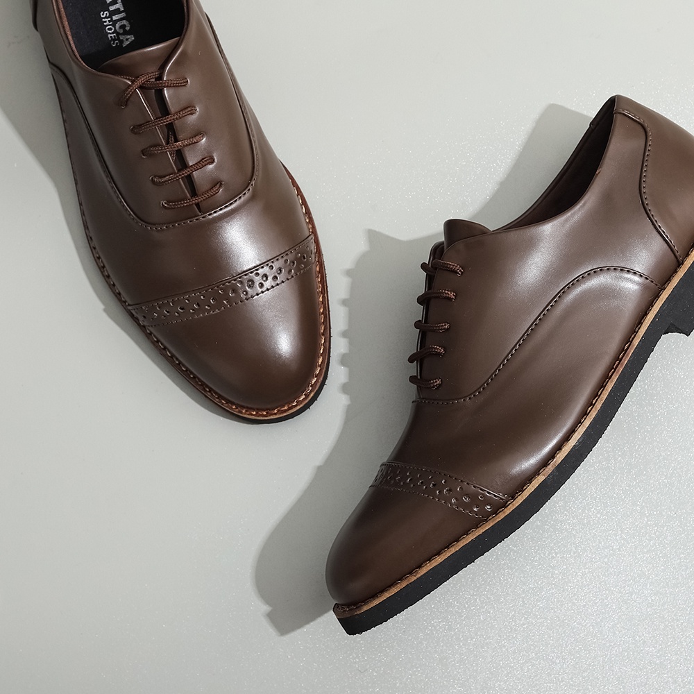 OXFORD BROWN |ManNeedMe x Lvnatica| Sepatu Pantofel Pria Kantor ORI