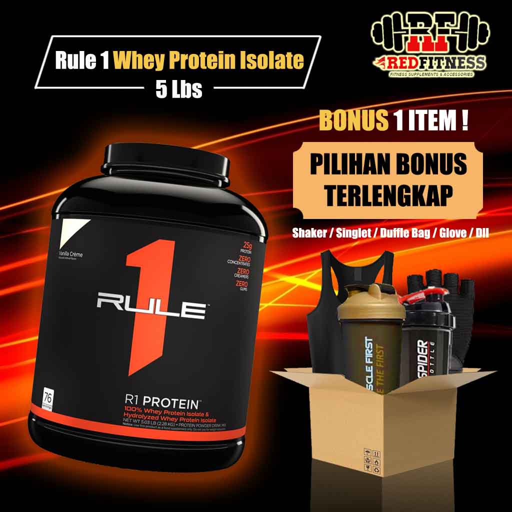 Rule 1 Whey Protein Isolate 5 lbs / Rule1 Rule One Ruleone Whey Iso BPOM