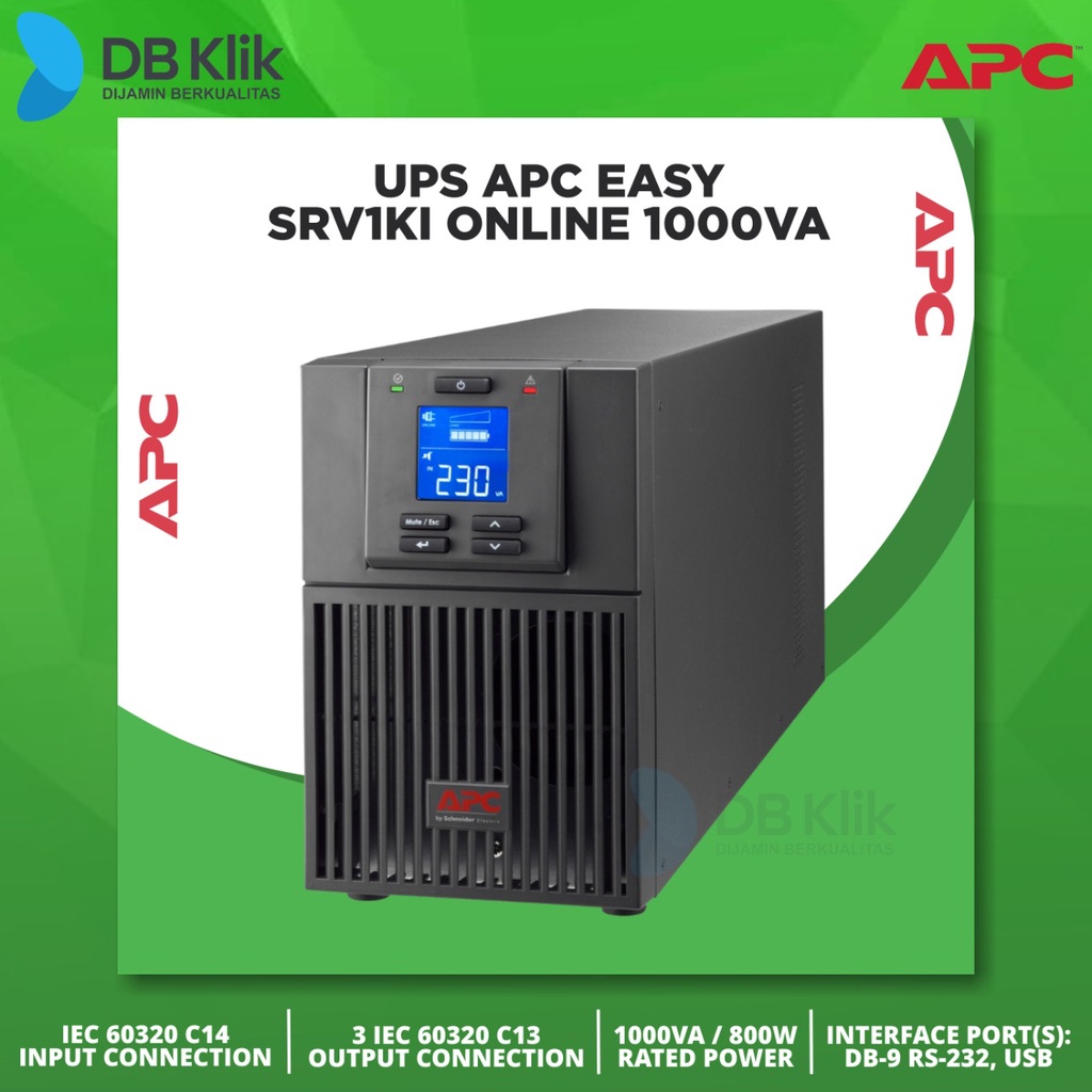 UPS APC Easy SRV1KI Online 1000VA - Easy UPS Online APC SRV1KI