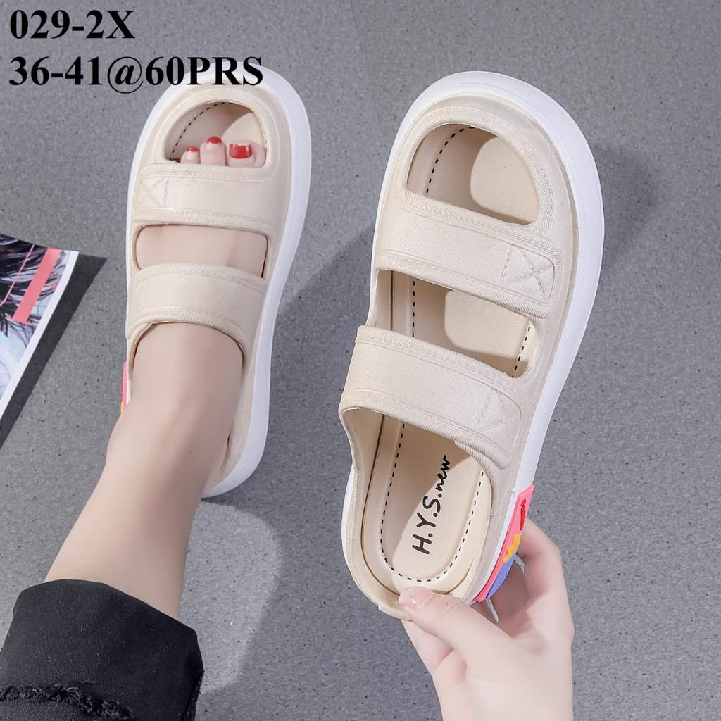 Sandal Wanita Jelly Karet THE ONLY POLOS Tebal Import / Sandal Wedges Wanita Terbaru / Sandal Wanita Korea