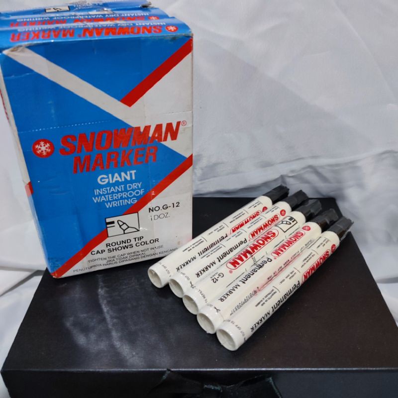 

Spidol Snowman Permanen G-12 Warna Hitam