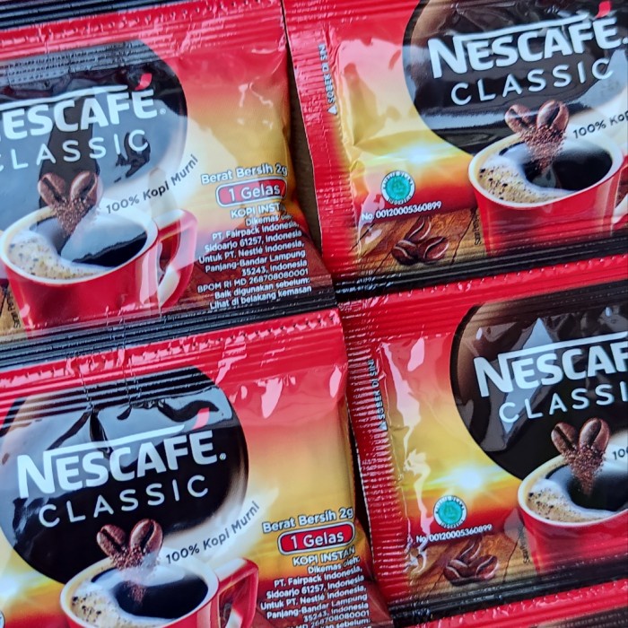 

kopi nescafe classic 2 gr / nescafe classic 1 pack