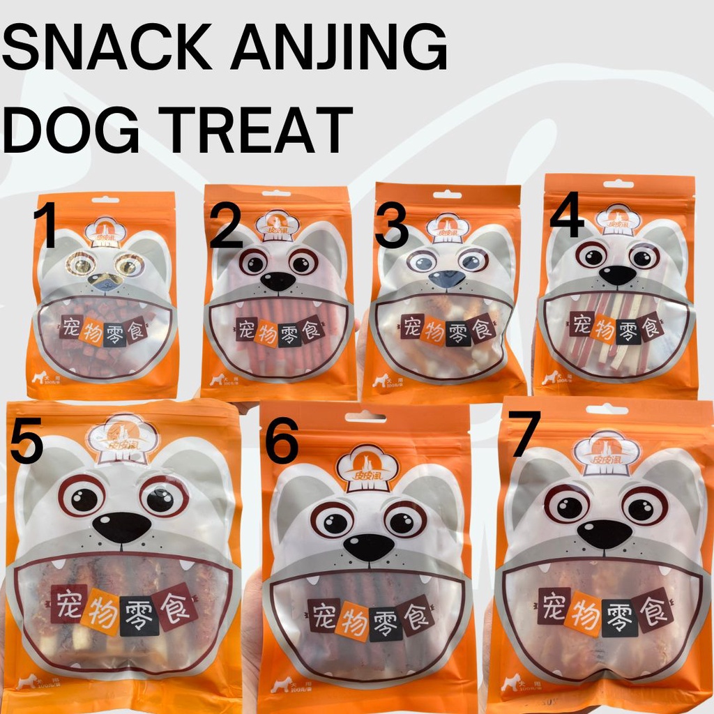 DONGWU MAKANAN RINGAN HEWAN ANJING AYAM 100g TULANG KALSIUM SUSU TREAT SNACK