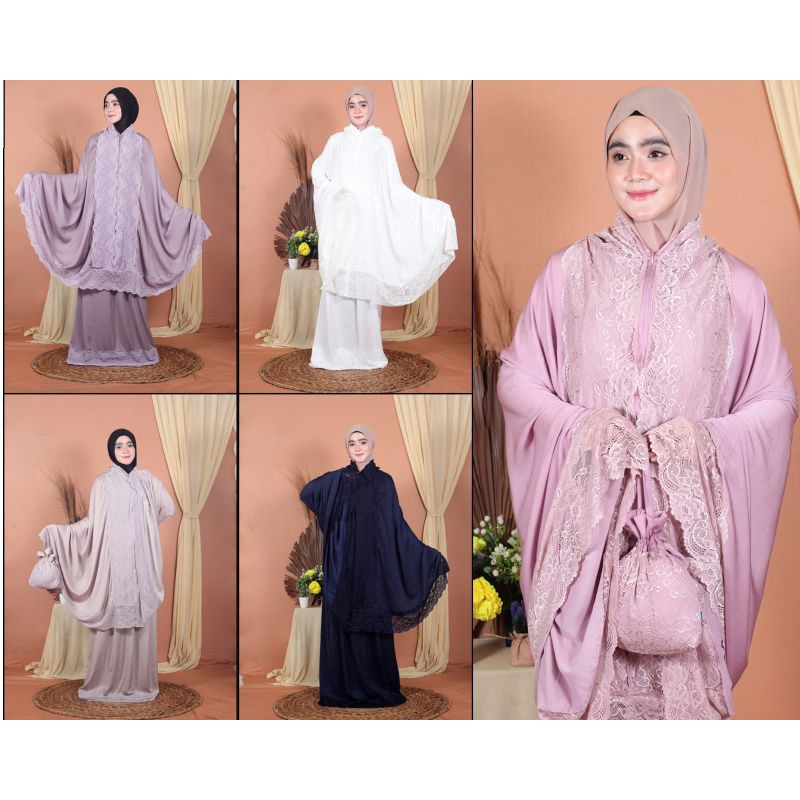 Mukena poeti 2in1 zara premium mukenah poety poeh dewasa murah grosir ponco travel murah grosir box