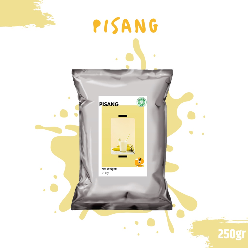 BUBUK MINUMAN RASA PISANG 250GR / SERBUK MINUMAN ANEKA RASA / BUBUK MINUMAN KEKINIAN / MINUMAN INSTAN / BOBA DRINKS