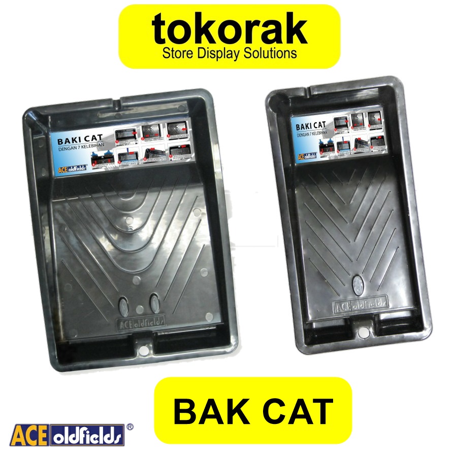 BAK CAT KUAS ROLL 4 9 INCH ACE OLDFIELDS BAKI CAT 230MM 110MM - WADAH CAT