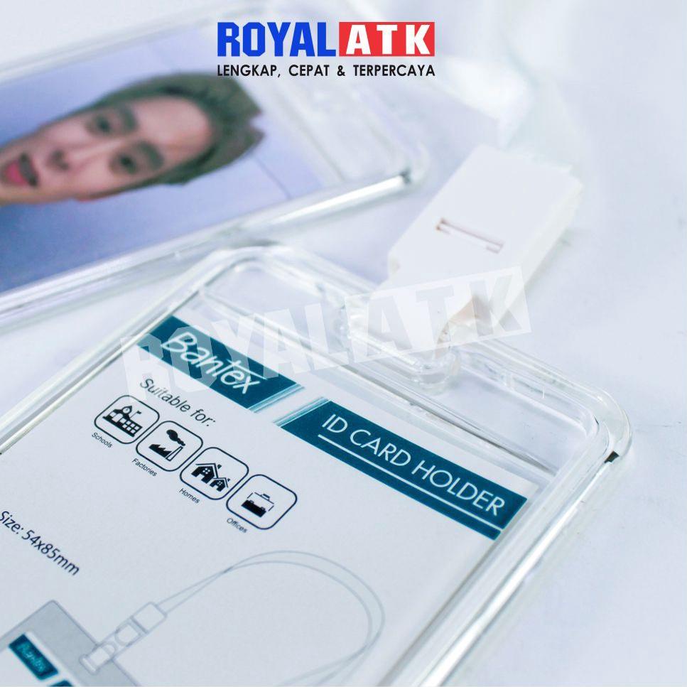 

ㆁ Bantex Acrylic Photocard Holder Toploader Id Card + Tali Lanyard Nametag Id Card ⤵