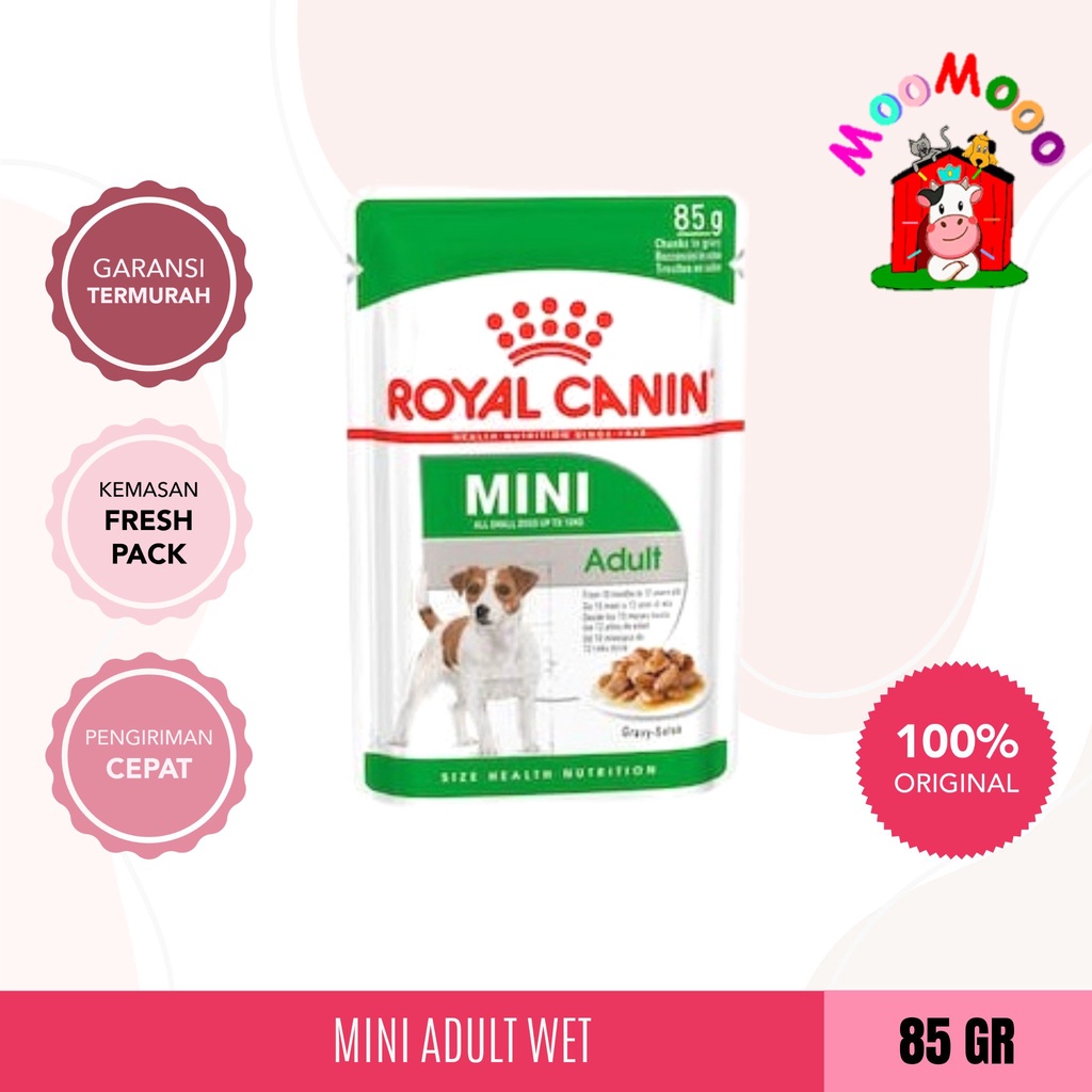 Royal Canin Mini adult Pouch 85gr - Makanan Anjing / Wet Food