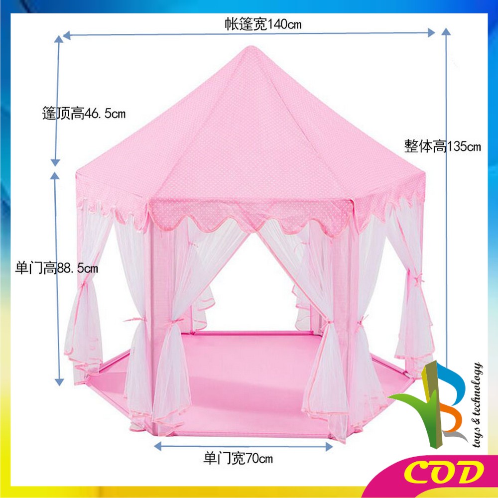 RB-M130 Tenda Mainan Anak Tenda Princess Model Rumah Tenda Castle Anak Mainan Rumah Rumahan Anak