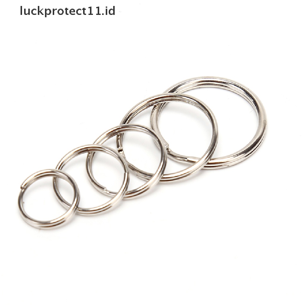 /Fashion Hot// Fashion// 100 Pcs/lot Kunci Cincin DIY Logam Tempat Kunci Split Rings Hoop Metal Loop Keychain.