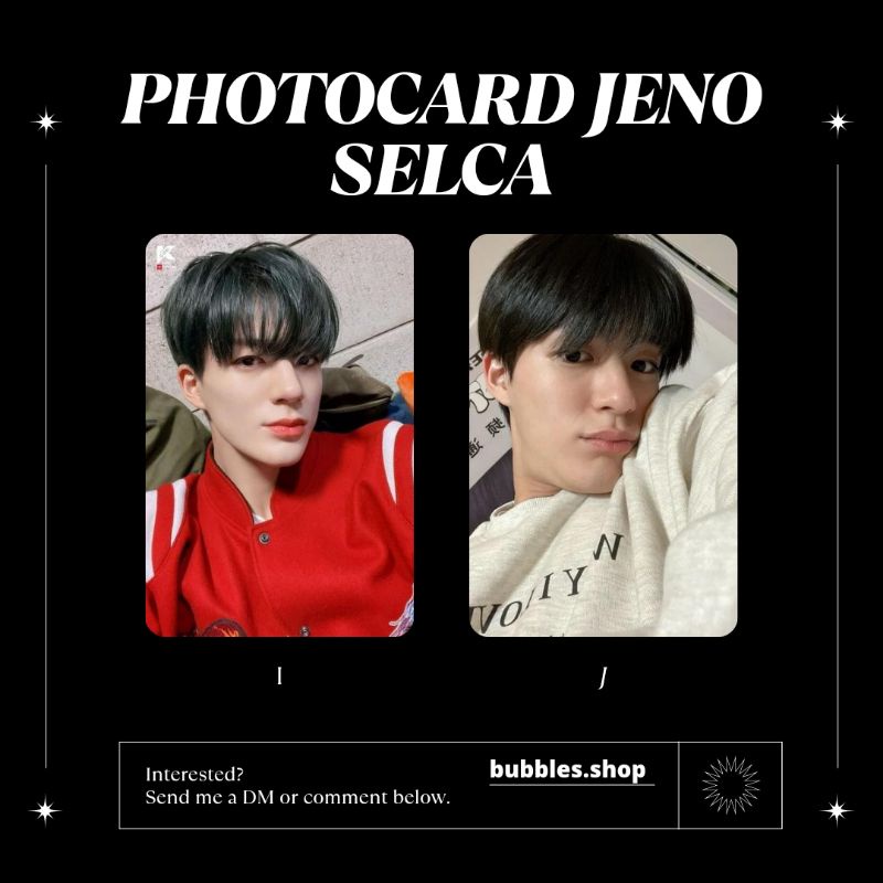 PHOTOCARD UNOFFICIAL JENO NCT SELCA