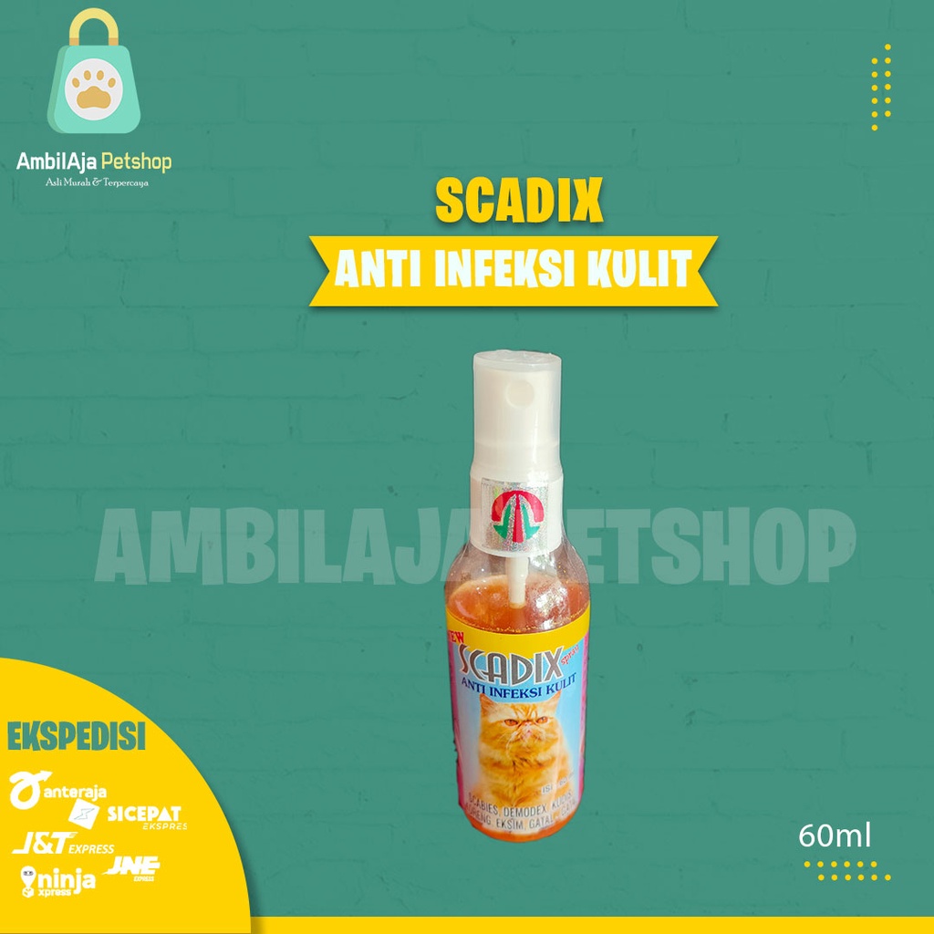 Spray anti Infeksi dan Penyakit Kulit pada Kucing - SCADIX 60ml