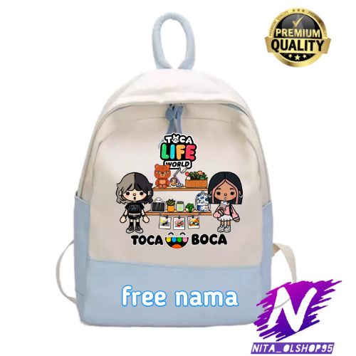 tas toca boca ransel anak toca world life game