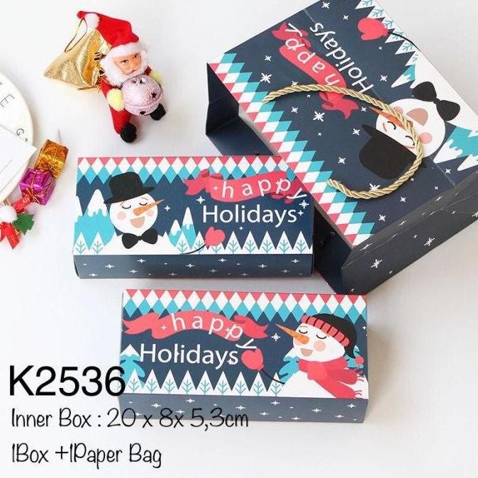 

5SET K2536 KOTAK NATAL CHRISTMAS BOX DNG PAPER BAG K25 RTGR66546R