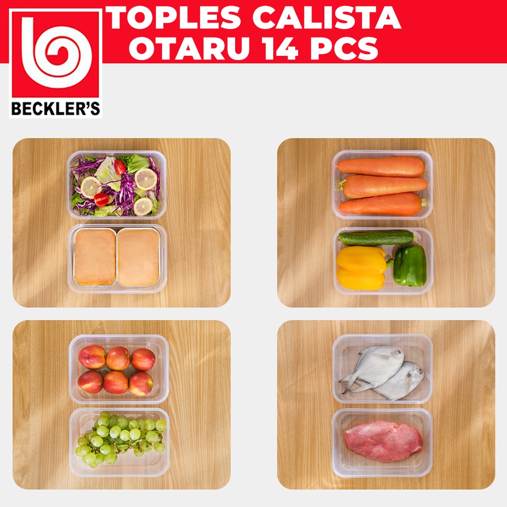 Toples Calista Set 14 PCS Tempat Makanan Multifungsi 3 WARNA