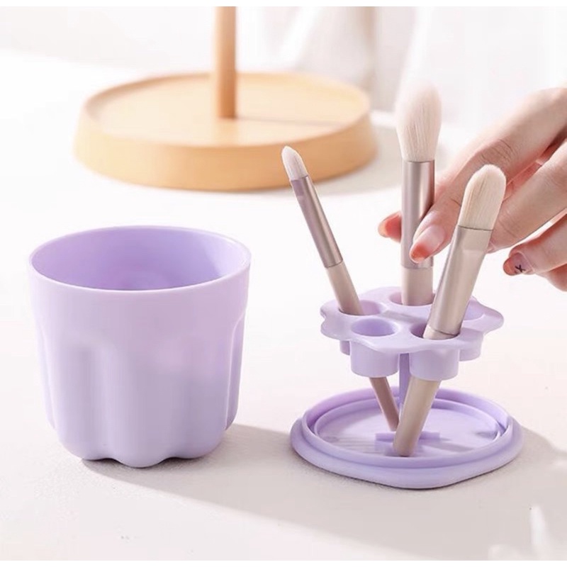 Hara Brush Cleaning / Brush Stand Holder / Pembersih Makeup Brush / Rak pengering Kuas Brush Makeup