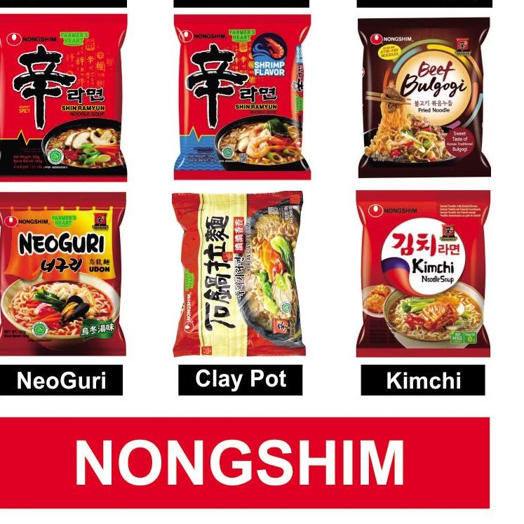 

NONGSHIM SHIN RAMYUN HALAL 5 Variant Rasa 120gram