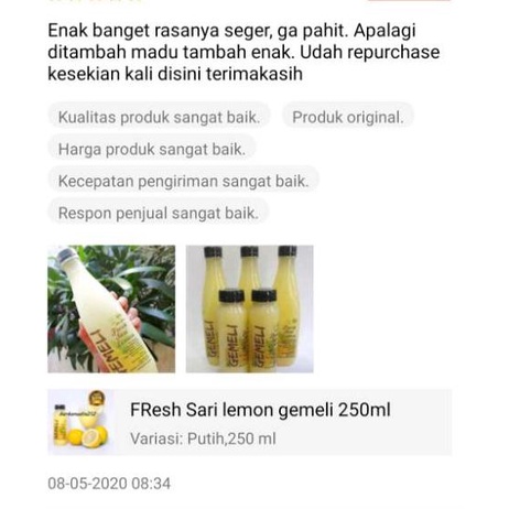 

Diskon✔️sari lemon gemeli 500ml|RA1