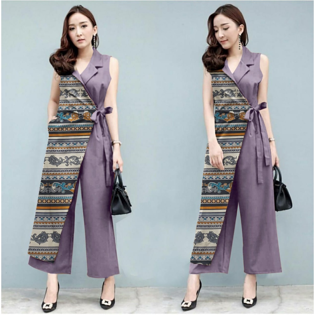 FWG - JUMPSUIT MADEE / JUMPSUIT BATIKA / JUMPSUIT / JUMPSUIT WANITA TERBARU / OVERALL JUMPSUIT/ BAJU