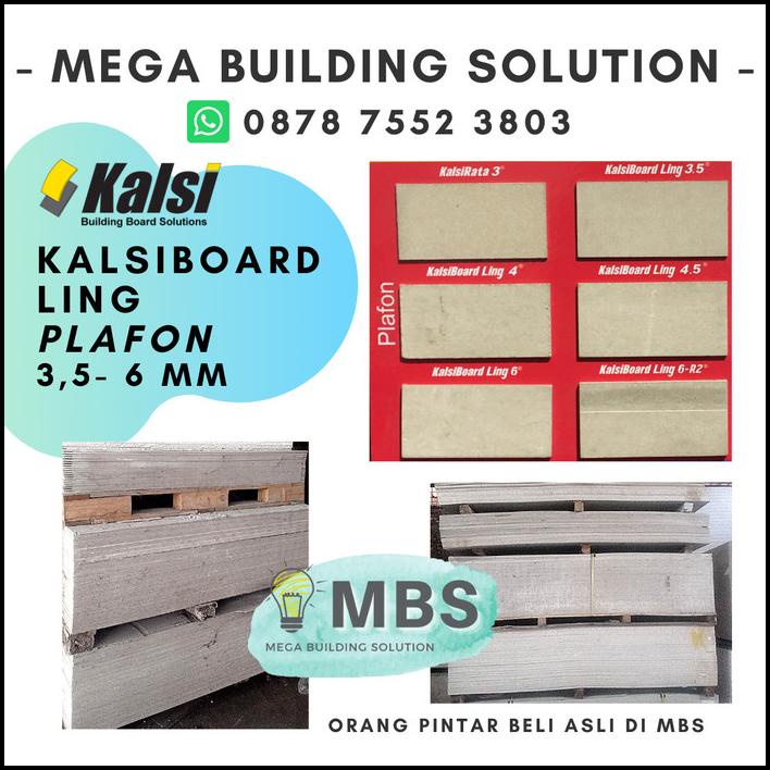 Kalsiboard Ling 4Mmx1200X2400 / Kalsiboard Plafon - Ekonomis & Cepat