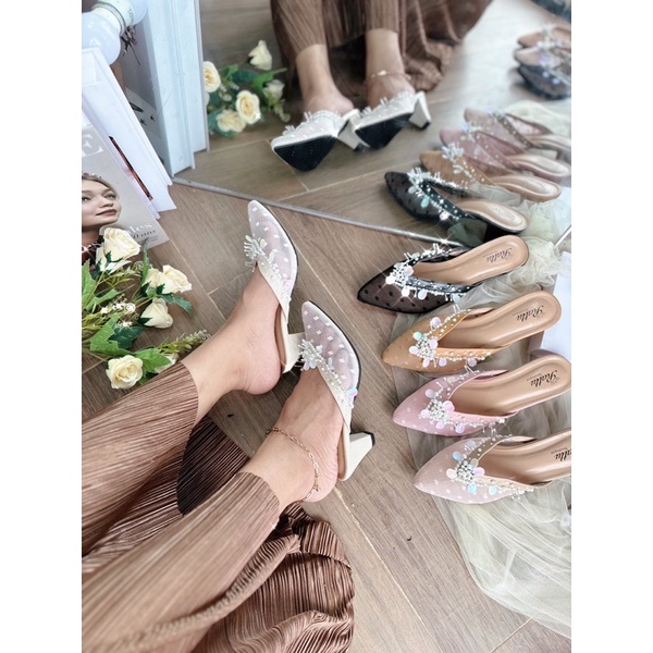 Termurah!!! weding shoes payet mewah hells 5cm/sepatu payet/sepatu pengantin/sepatu brukat