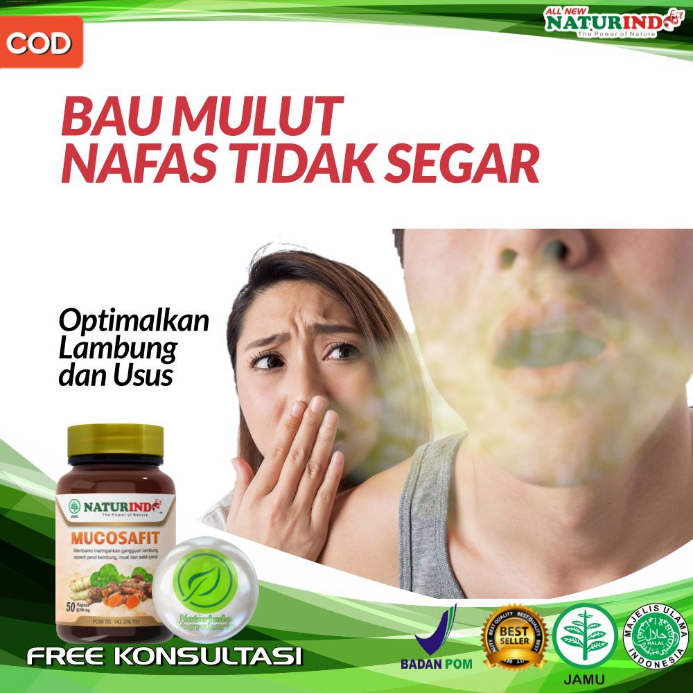 Obat Bau Mulut Penghilang Bau Mulut Herbal Lambung Bau Mulut Busuk Mucosafit Naturindo Yogyakarta