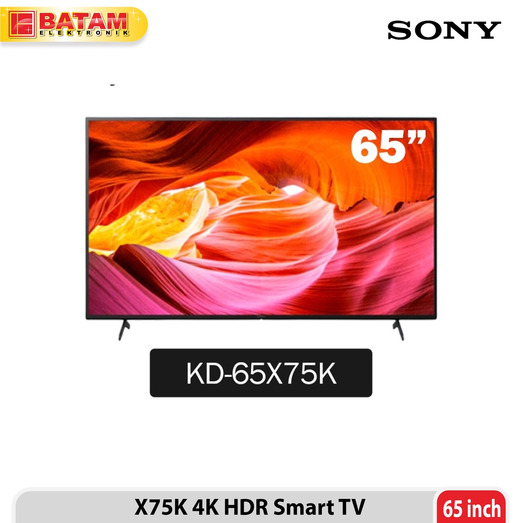 Sony Bravia X75K 4K HDR Smart TV 65 Inch KD-65X75K / LED KD65X75K - KD-65X75K - PEKANBARU