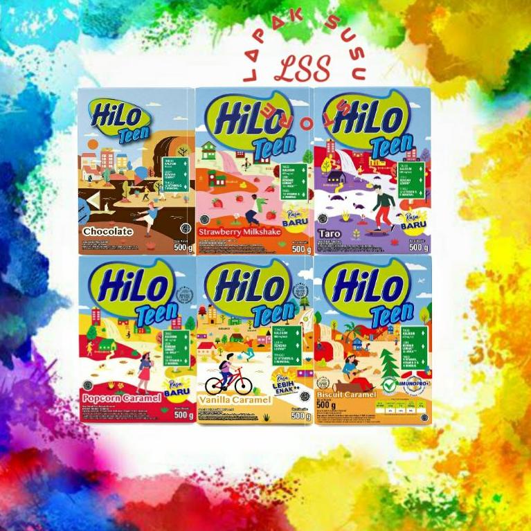 

✫Stock Banyak✲➵ 0RE8A HiLo Teen Strawberry Milkshake Taro Chocolate Popcorn Caramel Vanila Caramel Biscuit Caramel 500 gr - Susu Tinggi Kalsium 59 Best Terlaris