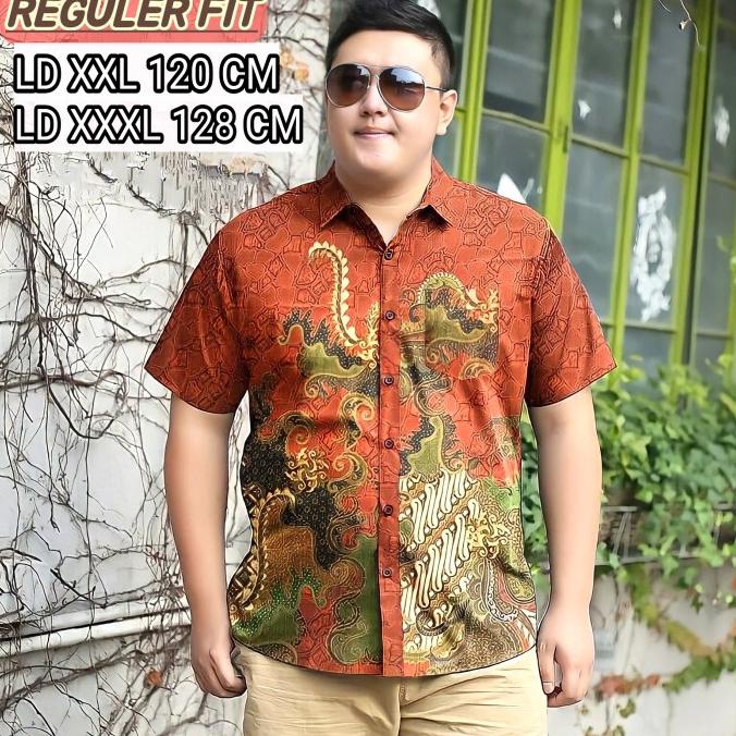 Kemeja Batik Jumbo | Batik size XXL & XXXL | Batik Pria Big size, 3