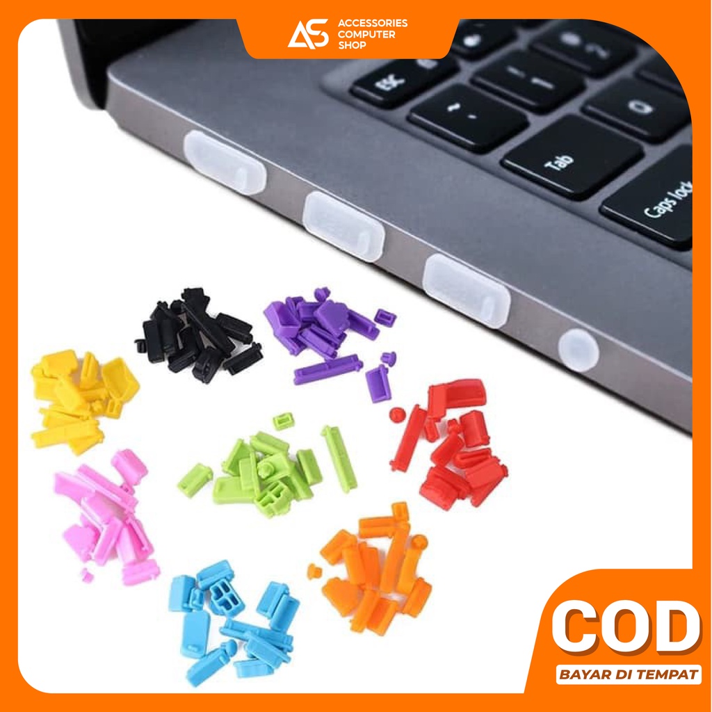 Penutup Port Laptop / Dust Plug Laptop Notebook isi Paket 16pcs AK004