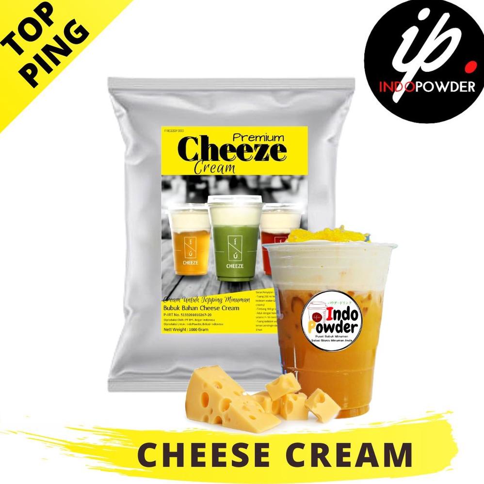 

[BAYAR DITEMPAT] PREMIUM Topping Cheese Tea Cream 1Kg - Cream Cheese Powder