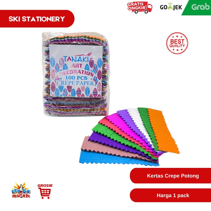 

Kertas Crepe Potong / Kertas Crepe Warna Warni