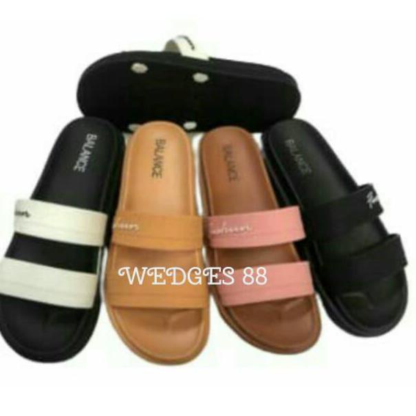 SANDAL WEDGES JELLY WANITA BALANCE 840-1 /WEDGES JELLY BALANCE FASHION /WEDGES BALANCE ORIGINAL ‣ SK