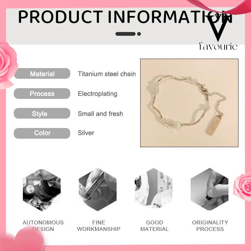 CODGelang Tangan Manik-Manik Opal Aksen Rumbai Panjang Untuk Wanita Fashion Korea-FA