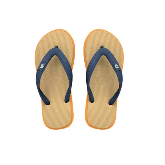 Sandal Fipper Kids Brown Mangoose Yellow Carrot Blue Snorkel Original