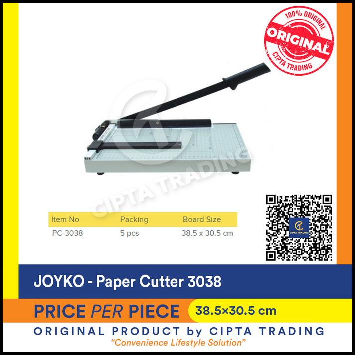 

Promo Paper Cutter - Joyko - B4 Size (Pc-3038)