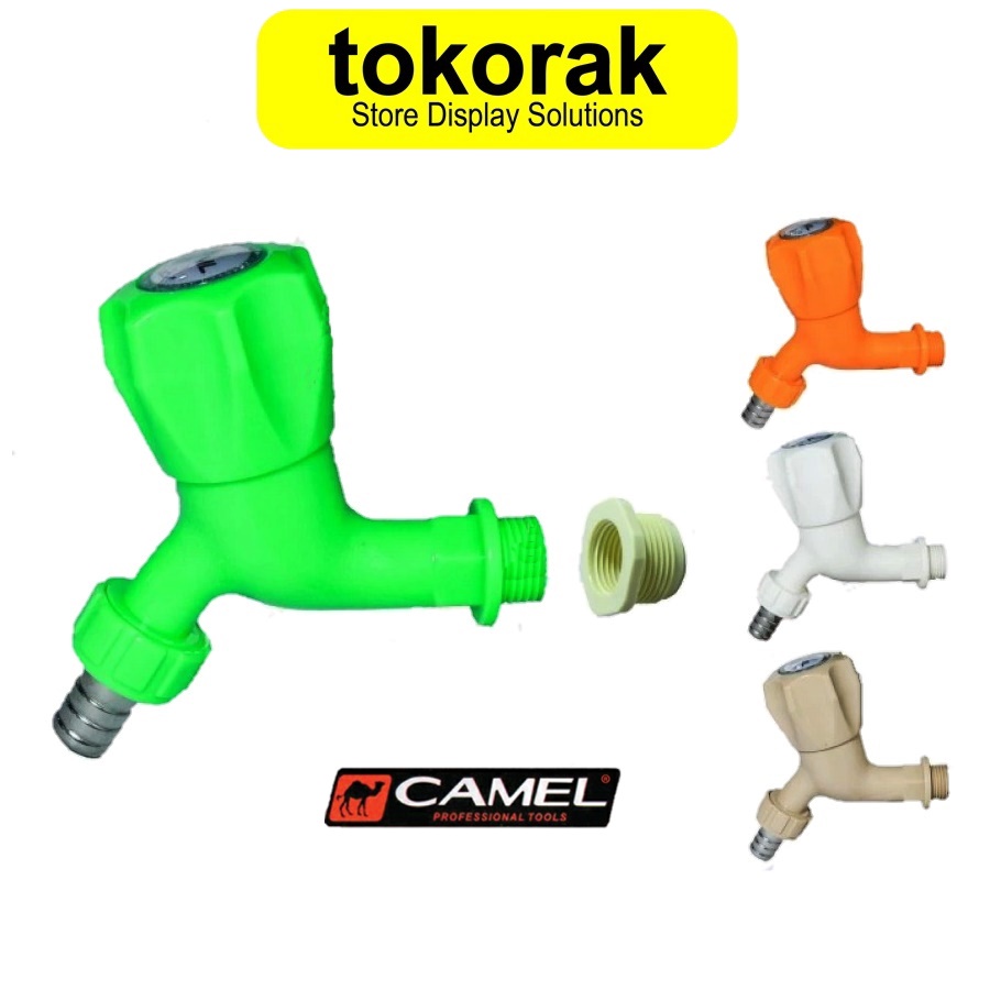 KRAN AIR TAMAN 1/2 INCH CAMEL KERAN 1/2&quot; PVC MAHKOTA JUMBO TEMBOK