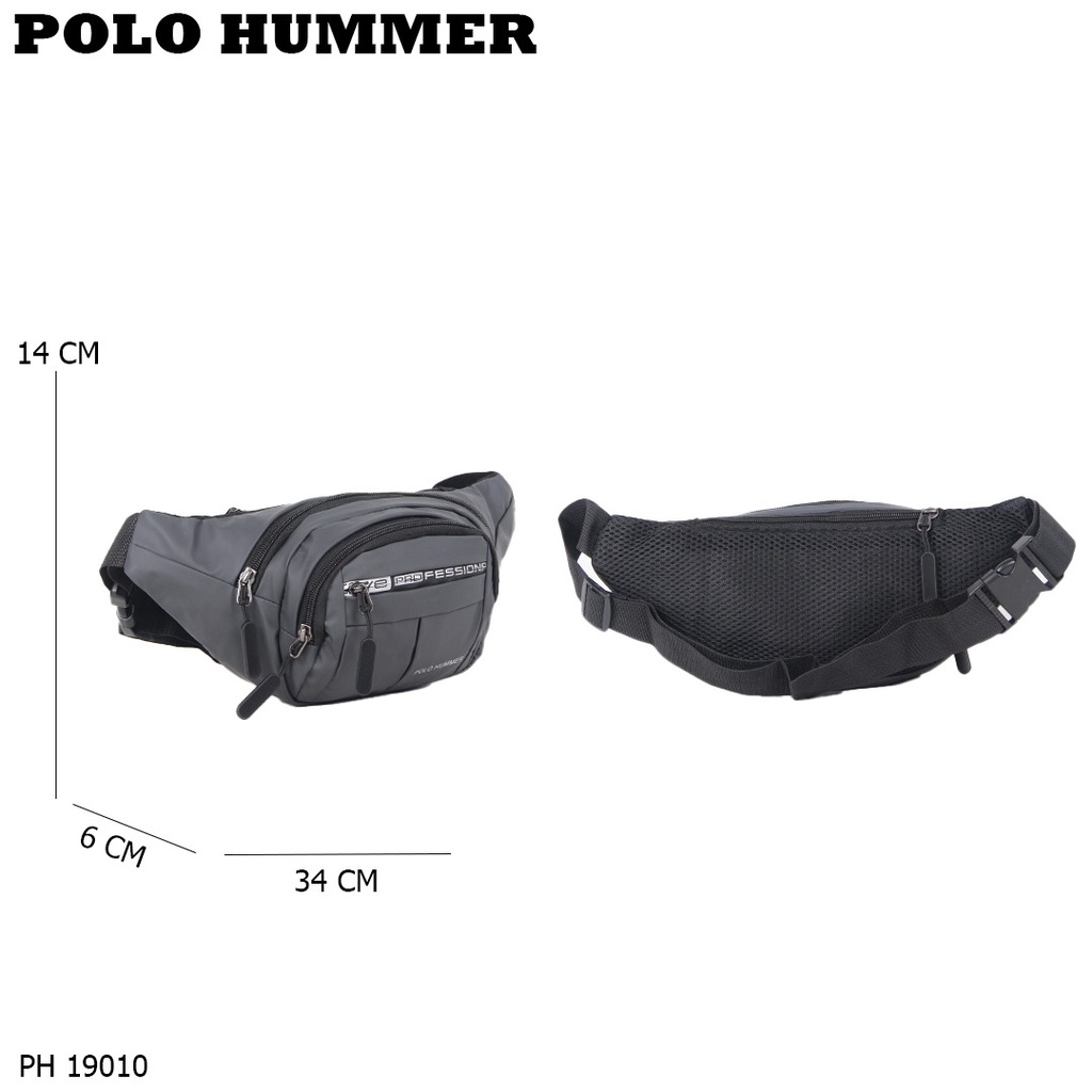 [KLIKTAS] Tas Pinggang Pria Mini Waist Bag Import Polo Hummer 19010