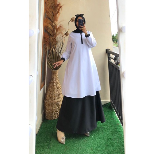 Gamis Malay Hitam Putih, GAMIS ASN, HITAM PUTIH ASN